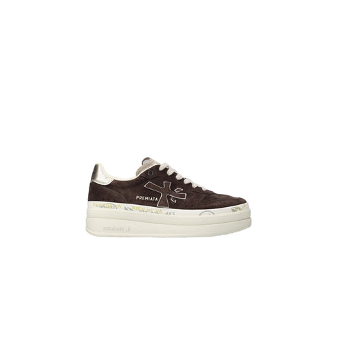 Sneakers Donna Micol 7894, con tomaia scamosciata e logo laterale in tono colore